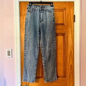 dark denim jeans that are size XS